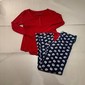 P.J. Salvage Pajama Set Women's‎ Top M/Bottom S